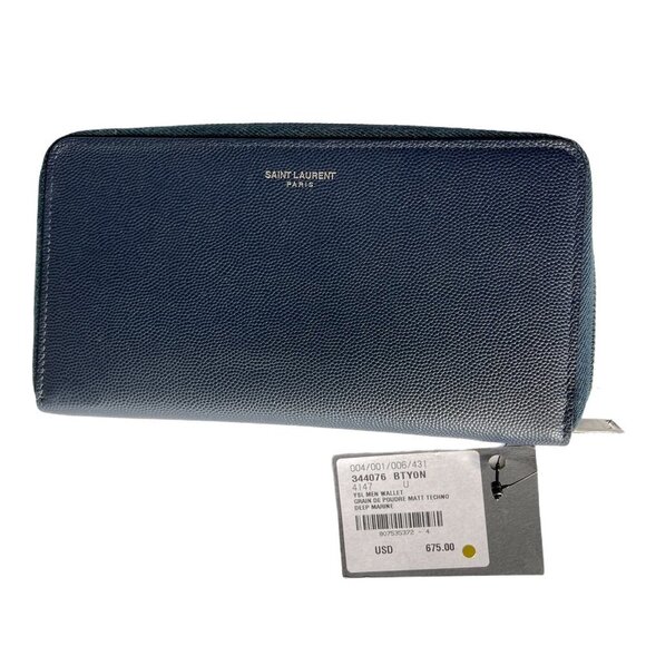 YSL Yves Saint Laurent 344076 Men's Leather Wallet - Picture 5 of 11